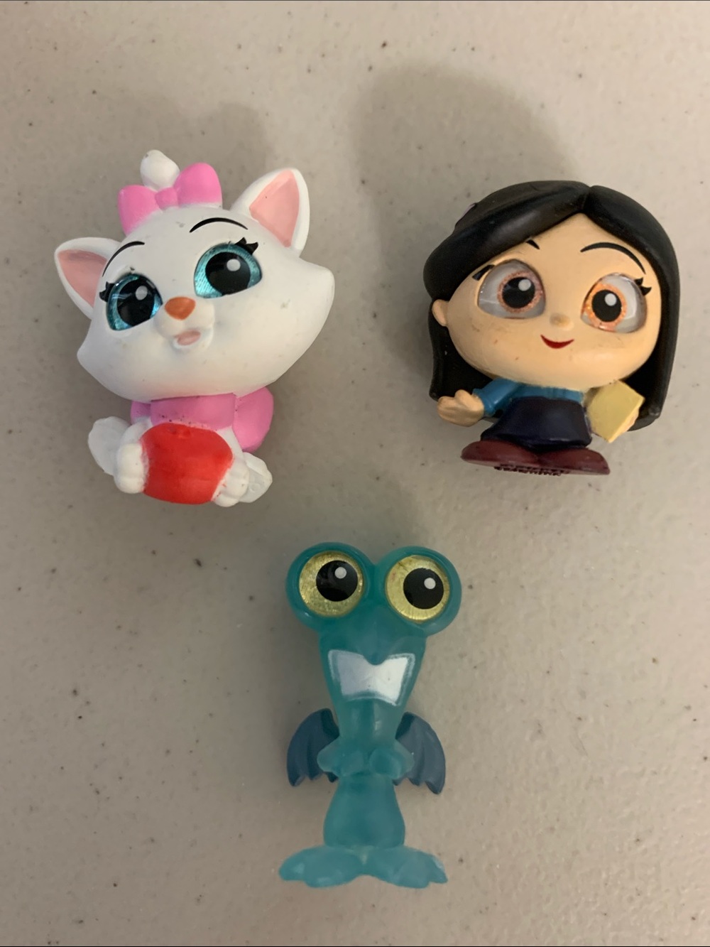 Disney Doorables Mini Figures Lot-Aristocats,Mulan,Hercules-Pain